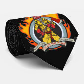 Brandweerlieden vrezen geen brand stropdas (Opgerold)