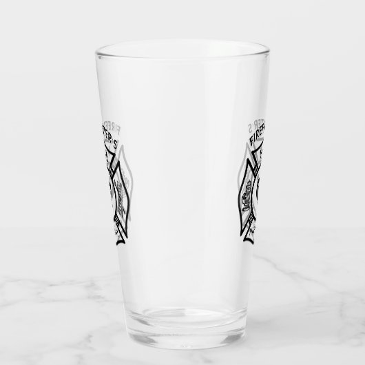 brandweerlieden vrouw Maltees kruis Glas (Rechts)