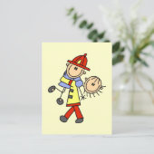 Brandweerliefhebbers T-shirts en schenkingen Briefkaart (Staand voorkant)