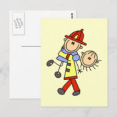 Brandweerliefhebbers T-shirts en schenkingen Briefkaart (Voorkant / Achterkant)