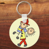 Brandweerliefhebbers T-shirts en schenkingen Sleutelhanger (Voorkant)