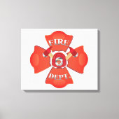 Brandweerlogo Canvas Afdruk (Voorkant)