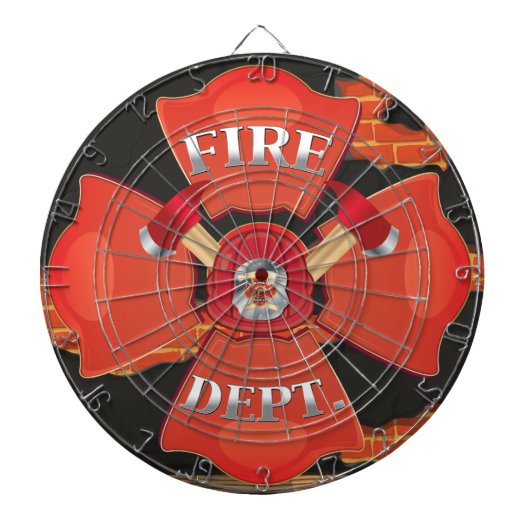 Brandweerlogo Dartbord (Voorkant)
