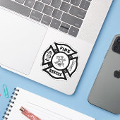 Brandweerluiken Sticker (Laptop met iPhone)