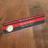 Brandweerluis met dunne rode lijn naambordje (Zijkant)