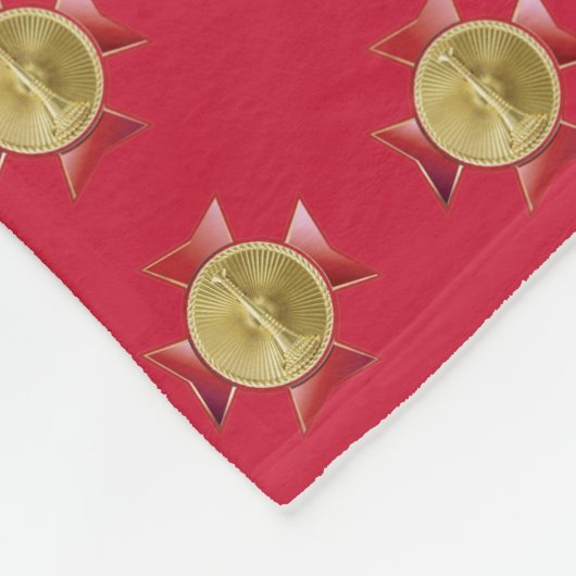 Brandweerluitenant 1 Bugle Maltese kruis Fleece Deken (Hoek)