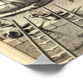 Brandweermachines, uit een boek over brandbestrijd poster (Hoek)