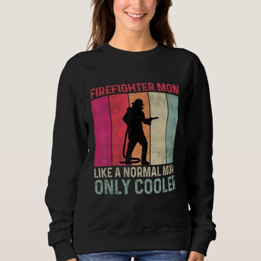 Brandweermama als een gewone mama, alleen cooler M Trui (Voorkant)