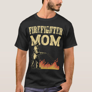 Brandweermama Moeder Steun de Dunne T-shirt