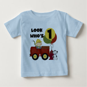 Brandweerman 1e verjaardag Tshirts en geschenken