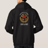Brandweerman 3 Zie beide kanten Hoodie (Achterkant)