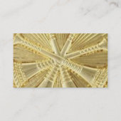 Brandweerman 4 Bugle Gold Medallion Visitekaartje (Achterkant)