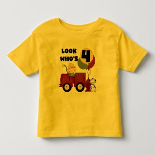 Brandweerman 4e verjaardag Tshirts en geschenken