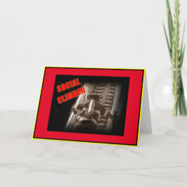 Brandweerman aan het werk blanco kaart