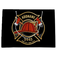 Brandweerman ADD NAME Brandweerpost Badge