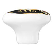 Brandweerman ADD NAME Brandweerpost Badge Keramische Knop (Zijkant)