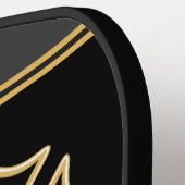 Brandweerman ADD NAME Brandweerpost Badge Pickleball Paddle (Links Detail)