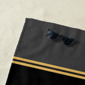 Brandweerman ADD NAME Brandweerpost Badge Strandlaken (In situ)