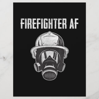 brandweerman AF | Gasmasker | Funny Firefighter Briefhoofd