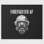 brandweerman AF | Gasmasker | Funny Firefighter Cadeaupapier (Vlak)