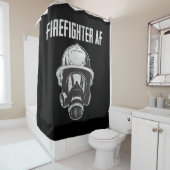 brandweerman AF | Gasmasker | Funny Firefighter Douchegordijn (In situ)