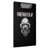 brandweerman AF | Gasmasker | Funny Firefighter Klembord (Rechts)