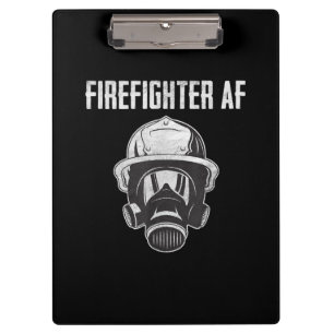brandweerman AF Gasmasker Funny Firefighter Klembord