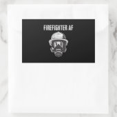 brandweerman AF | Gasmasker | Funny Firefighter Rechthoekige Sticker (Tas)