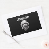 brandweerman AF | Gasmasker | Funny Firefighter Rechthoekige Sticker (Envelop)