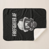 brandweerman AF | Gasmasker | Funny Firefighter Sherpa Deken (Voorkant (horizontaal))