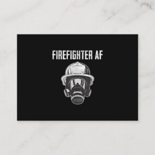 brandweerman AF Gasmasker Funny Firefighter Visitekaartje