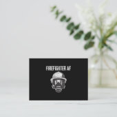 brandweerman AF | Gasmasker | Funny Firefighter Visitekaartje (Staand voorkant)