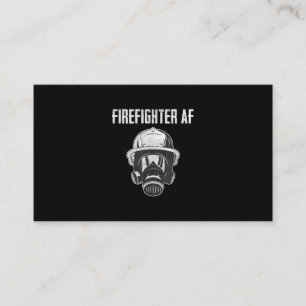 brandweerman AF Gasmasker Funny Firefighter Visitekaartje