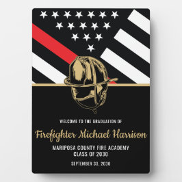 Brandweerman Afstudeerfeest Brandweerman Welkom Fotoplaat