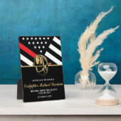 Brandweerman Afstudeerfeest Brandweerman Welkom Fotoplaat (Zijkant)