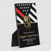 Brandweerman Afstudeerfeest Brandweerman Welkom Fotoplaat (Zijkant)