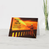 Brandweerman Afstuderen gefeliciteerd Kaart (Voorkant)