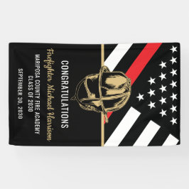 Brandweerman Afstuderen Partij Brandweer Spandoek