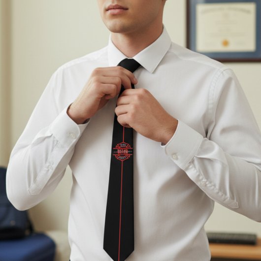 Brandweerman Afstuderen stropdas