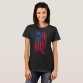 Brandweerman Amerikaanse vlag 4 juli Brandweerman  T-shirt (Voorkant volledig)