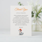 Brandweerman Baby Shower Bedankt (Staand voorkant)