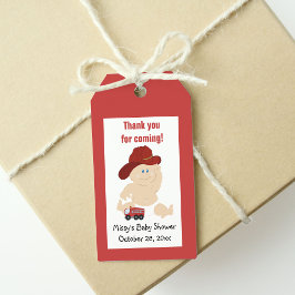 Brandweerman Baby shower Dank u Favor Tag Cadeaulabel