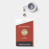 brandweerman badge (Front with Retractable)