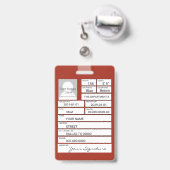 brandweerman badge (Back with Retractable)