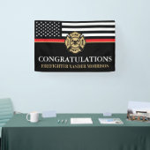 Brandweerman Badge Red Line Vlag Brandweerman Afst Spandoek (Beurs)