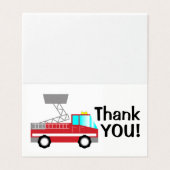 Brandweerman bedankkaart | notecard van de brandwe kaart (Buitenkant ongevouwen)