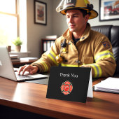 Brandweerman Bedankkaarten Bedankkaart