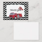 brandweerman - Bedankt kaarten Notitiekaartje (Voorkant / Achterkant)