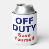 Brandweerman, bespaar je eigen Koelbox Blikjeskoeler (Blikje Voorkant)