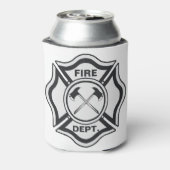 Brandweerman, bespaar je eigen Koelbox Blikjeskoeler (Blikje Achterkant)